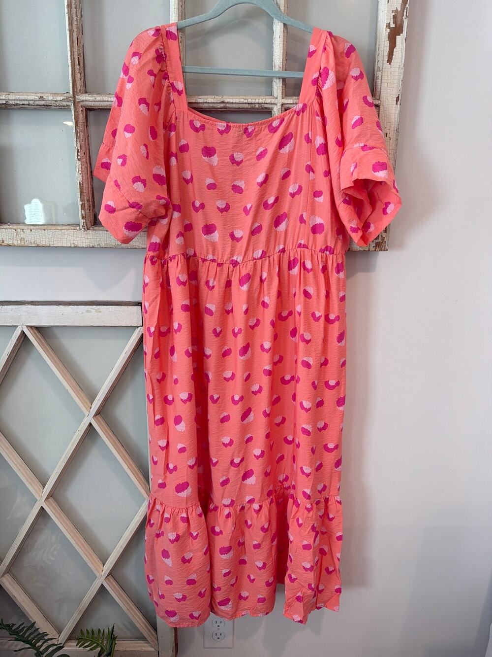 Michelle McDowell size XL animal print midi dress